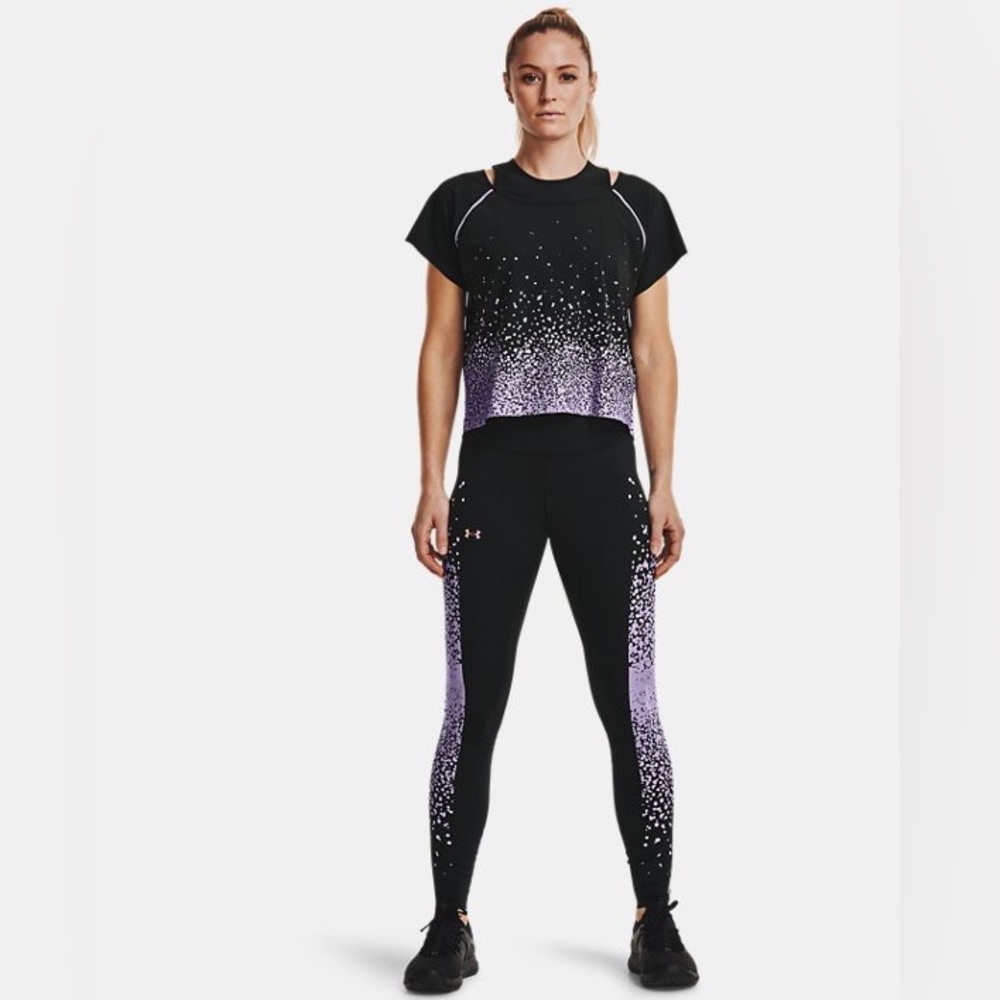Women's Under Armour RUSH™ workout top and matching bottoms, size XS